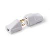 Easylife Tech 15 A 125 V Grounded Replacement Plug Straight Blade Polarized (white) 0-1101